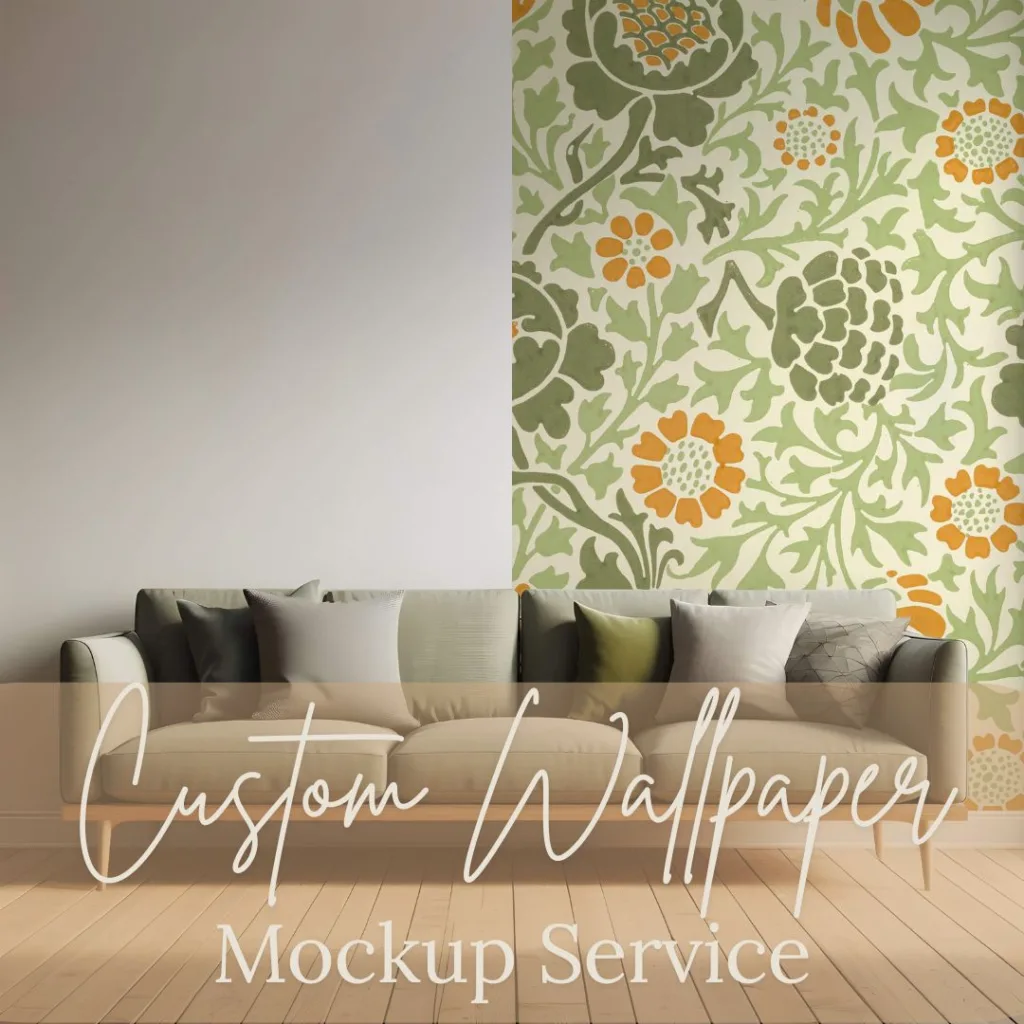 Custom wallpaper and Mural Mockups