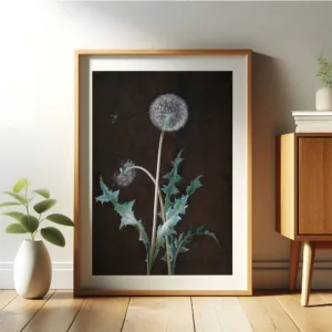 Poster Mockup Leaning Against a Wall